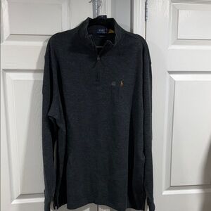 Ralph Lauren Charcoal Quarter-Zip Pullover